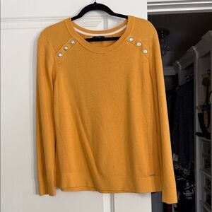 Nautica Women's Sweater in Mustard Yellow